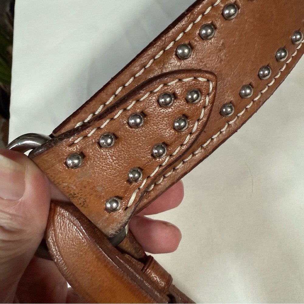 Elegant Brown Leather Horse Breast collar - Picture 11 of 16